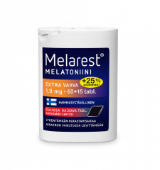 Melarest 1,9 mg Salmiakki-Lakritsi 60+15 tabl